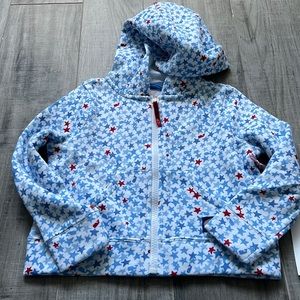 NWT Vineyard Vine Star Zip Up Sweatshirt with Pockets 2T